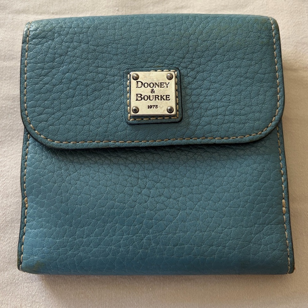 Dooney & Bourke Teal Leather Wallet
